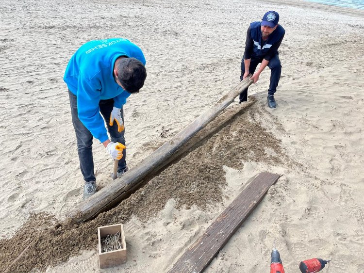 Kocaeli sahillerinde yaz hazırlığı başladı