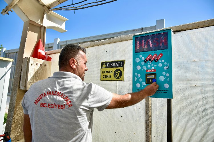 Bursa Mustafakemalpaşa’da araç temizlik istasyonu faaliyette