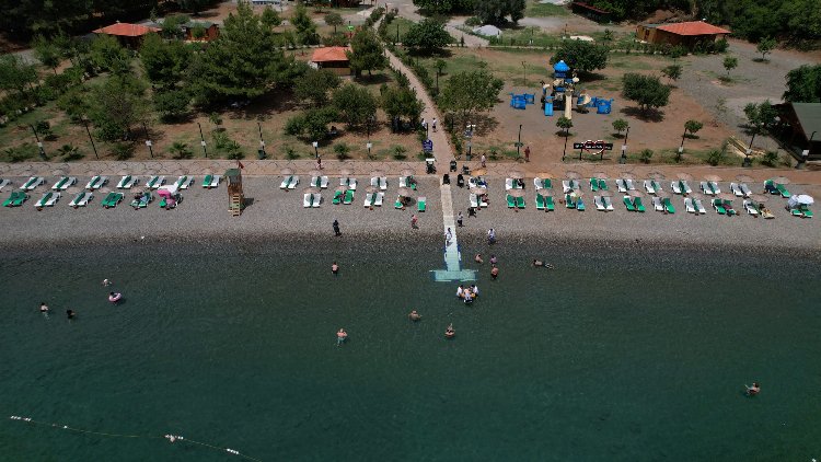 Muğla’da ‘engelsiz’ deniz keyfi