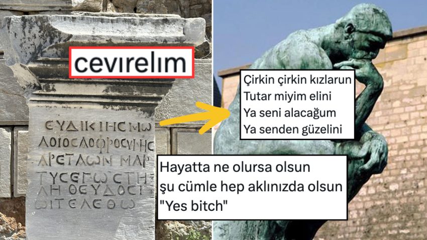 Antik Bir Yapıttaki Metni Türkçeye Çevirmesi İstenen X Ahalisinin Pek Bi’ Yaratıcı Tahlilleri