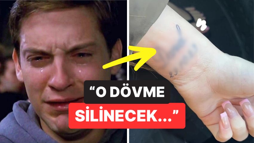 Eski Sevgilisinin İsmini Dövme Yaptıran Bayana Yeni Erkek Arkadaşından Reaksiyon Gelince Ortalık Karıştı