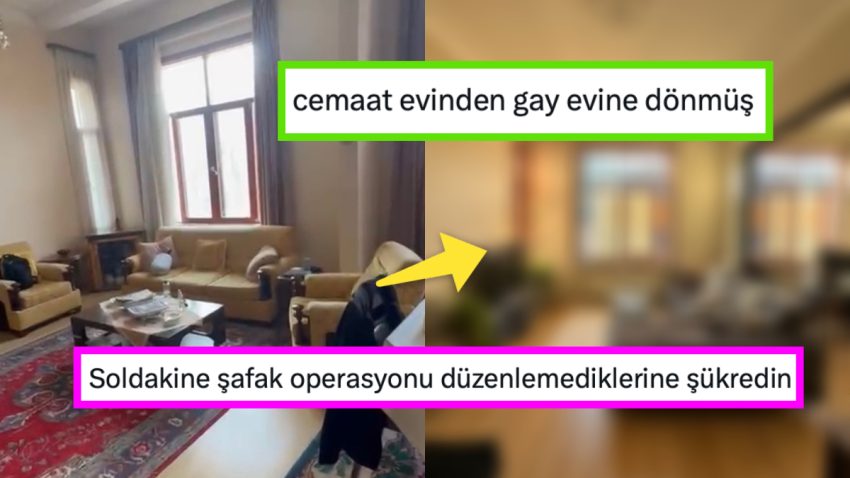 Konutunun Eski Salonunu Dekore Ederek Farklı Bir Yere Çeviren Şahsa Gelen Yorumlara Çok Güleceksiniz!