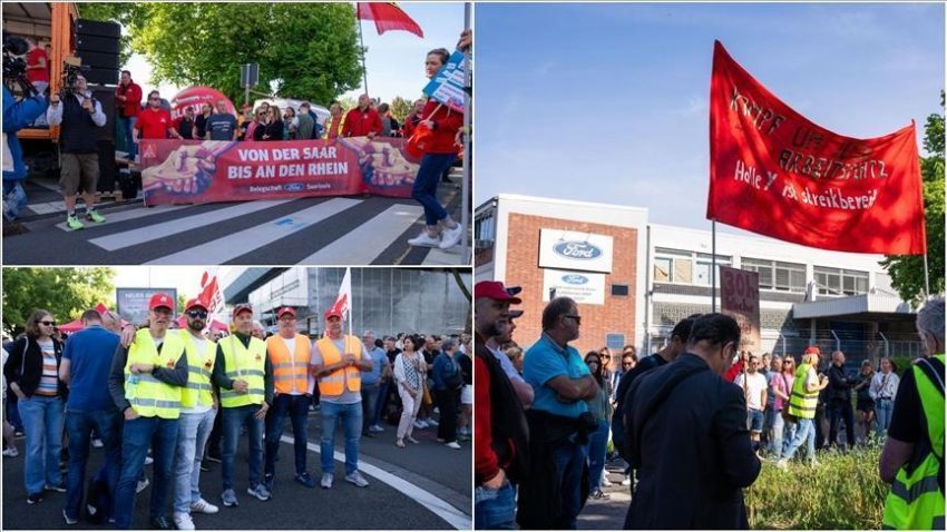 Almanya’nın Köln kentinde Ford fabrikası çalışanları greve gitti – Düzgün Haber