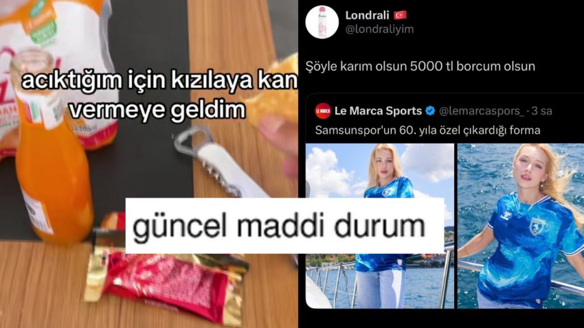 Aktüel Maddi Durumlarını Temsili Bir Formda Anlatarak Güldüren X Kullanıcıları