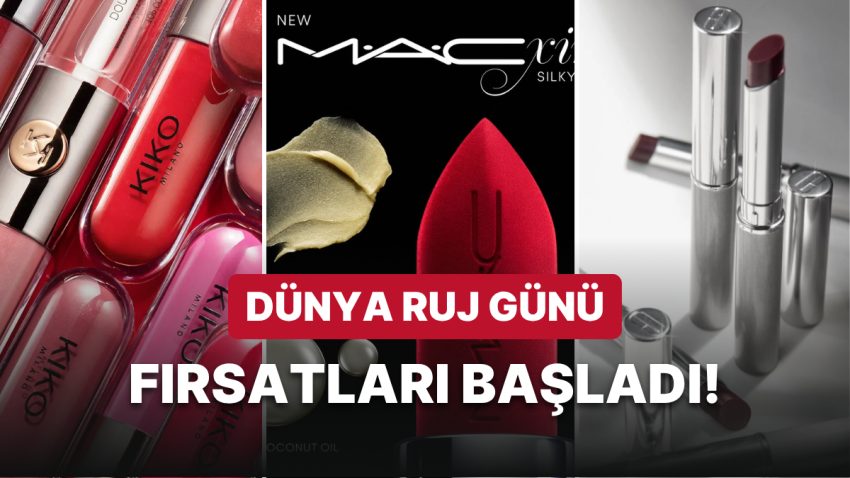 Favori Rujlarınızı Almanın Tam Vakti: Dünya Ruj Günü’ne Özel İndirimler Başladı!