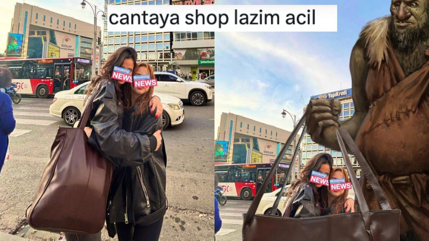 Fotoğrafın Önüne Geçen Çantayı Kaldırmak İsteyen Bireye Gelen Komik Yorumlar