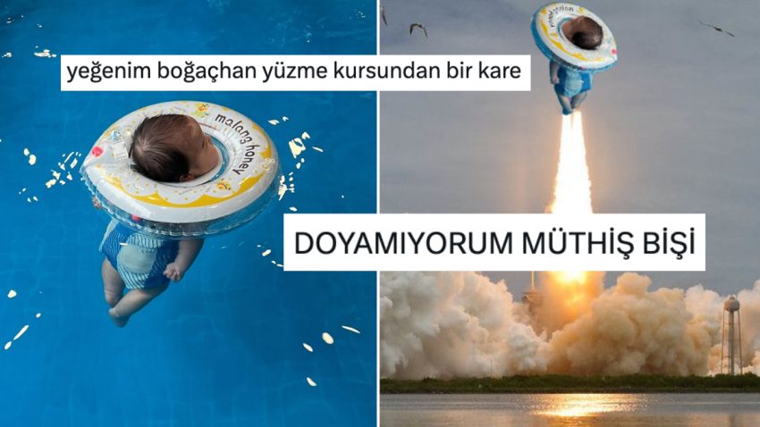 Havuzda Keyif Yapan Tombiş Bebek Fotoğrafı Goygoyculara İlham Verince Olanlar Oldu