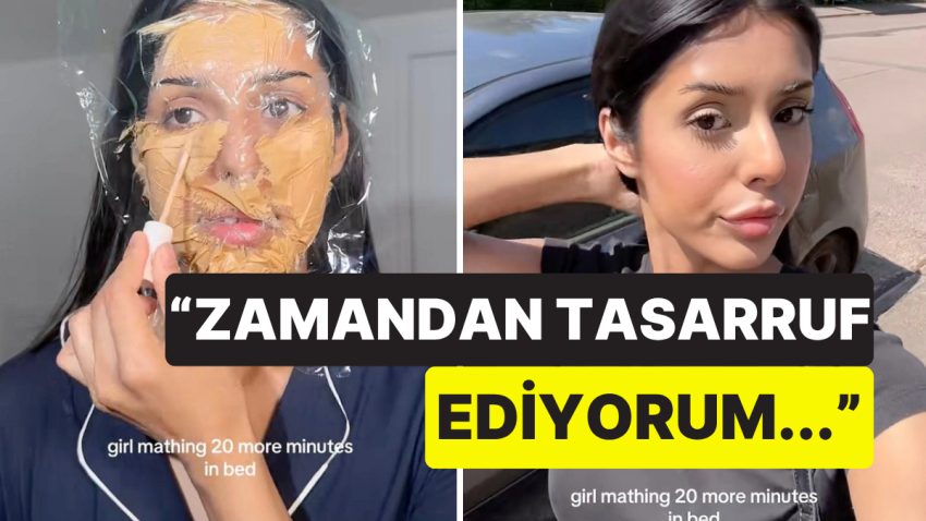 Hızına Streç Sinema Geçirerek Makyajını Bir Gün Evvelden Yapan Bayan Hayatı Sorgulattı