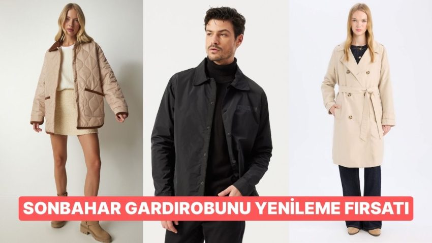 Sonbaharın Kurtarıcısı Trençkot ve Montlarda Öne Çıkan İndirimli Kesimler
