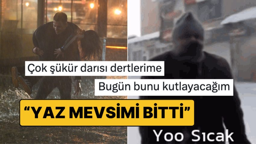 Yaz Mevsiminin Meteorolojik Olarak Bitmesine Bir Çift Olan Şahıslar