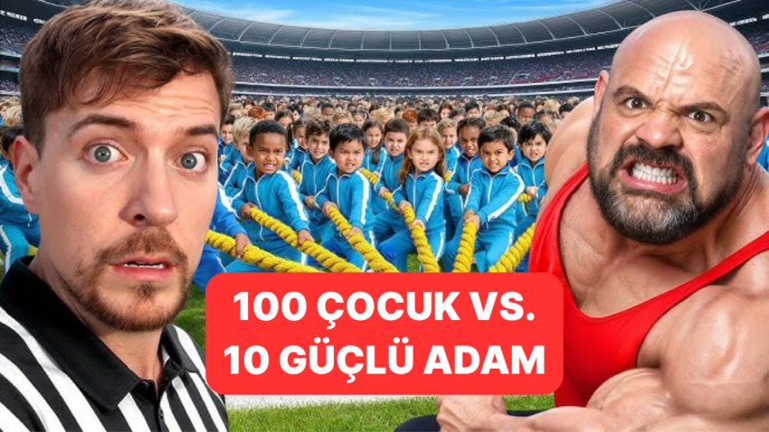 100 Çocuk vs. 10 Güçlü Adam: MrBeast’in Yeni Yarışındaki Sonuç Herkesi Şaşırttı