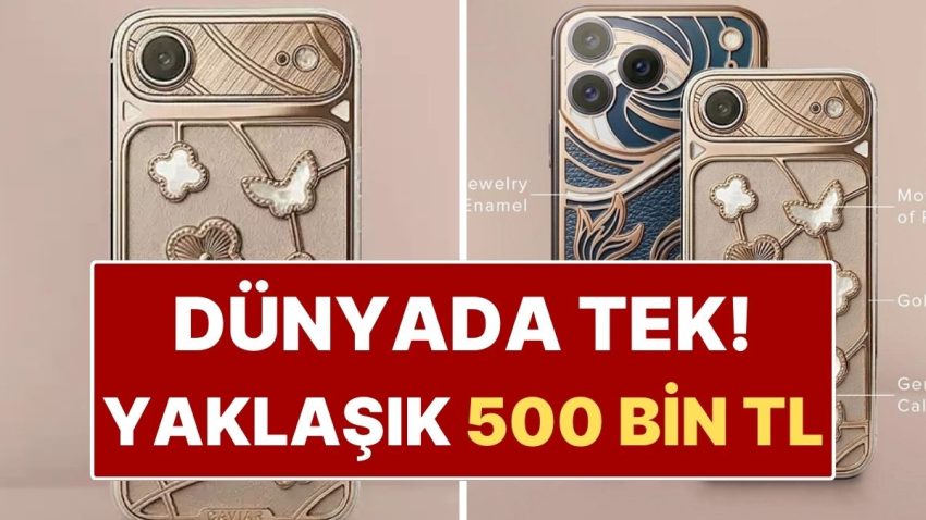 Altın ve Sedef İşlemeli 500 Bin TL’lik iPhone Üretildi! Dünyada Yalnızca 1 Adet Var