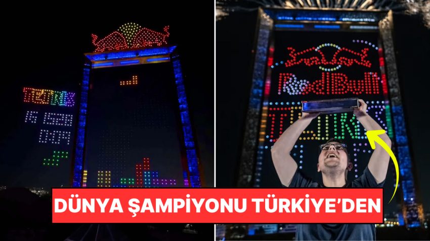 Bir Türk Kazandı: Drone’larla Gökyüzünde Tetris Oynanarak Bir Unsur İmza Atıldı