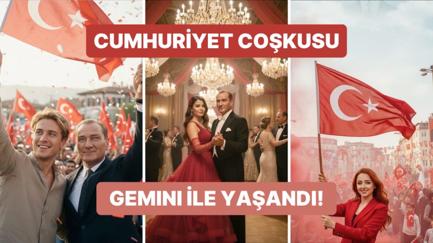 Bu 29 Ekim Yapay Zeka ile Değişik Kutlandı: Cumhuriyetimizin 102. Yılı Coşkusu Google Gemini ile Renklendi!