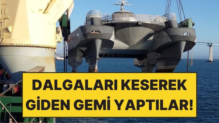 Denizin Üstünde UFO Üzere Giden Gemi Yaptılar: Dalgaları Keserek İlerliyor