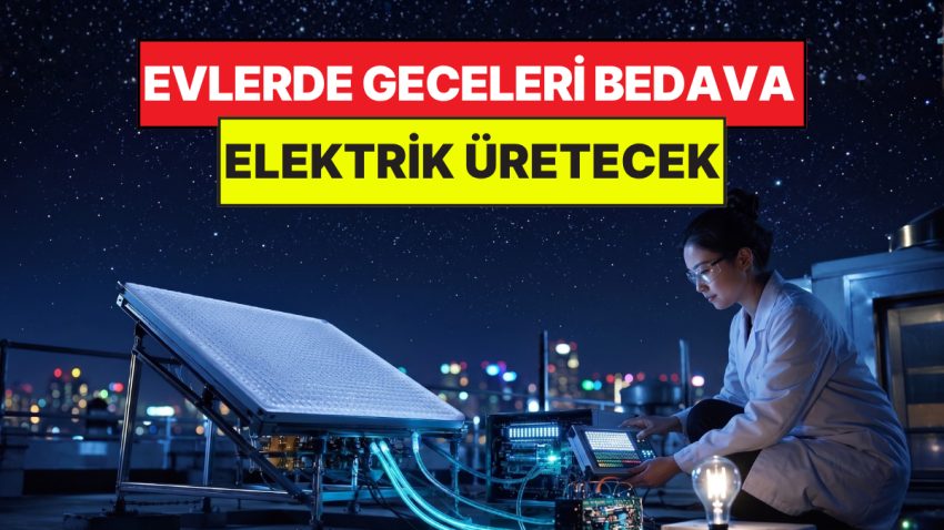 Geceleri Elektrik Üretecek Bir Panel Yaptılar: Artık Sabah Akşam Elektrik Ücretsiz Olacak