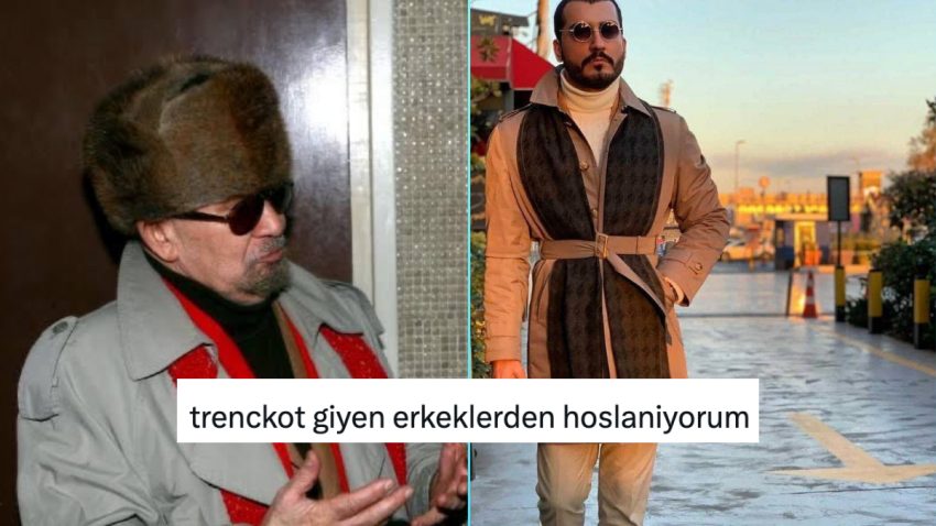 Havaların Serinlemesiyle Esen Trençkot Rüzgarını Mizaha Çeviren Bireyler