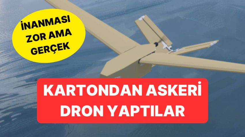 Japonlar Tekrar Yaptı Yapacağını: Kartondan Askeri Dron Kullanımı Başladı!