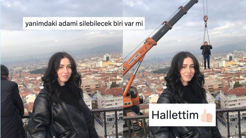 Kadraja Konuk Olan Kişiyi Sildirmek İsterken Mizah Şöleni Yaşatan X Kullanıcısı