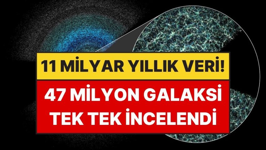 Kainatın En Ayrıntılı 3D Haritası Tamamlandı: 47 Milyon Galaksi Tek Tek İncelendi