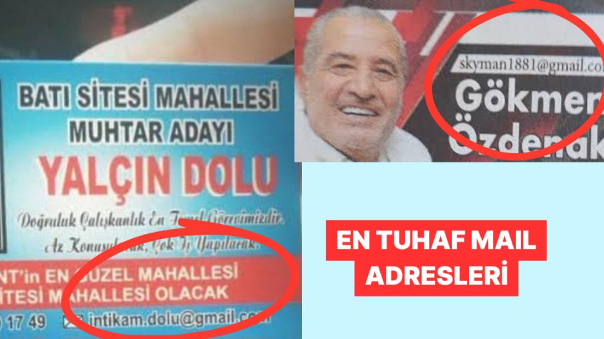 Şahit Oldukları En Absürt Mail Adreslerini Paylaşan Şahıslar