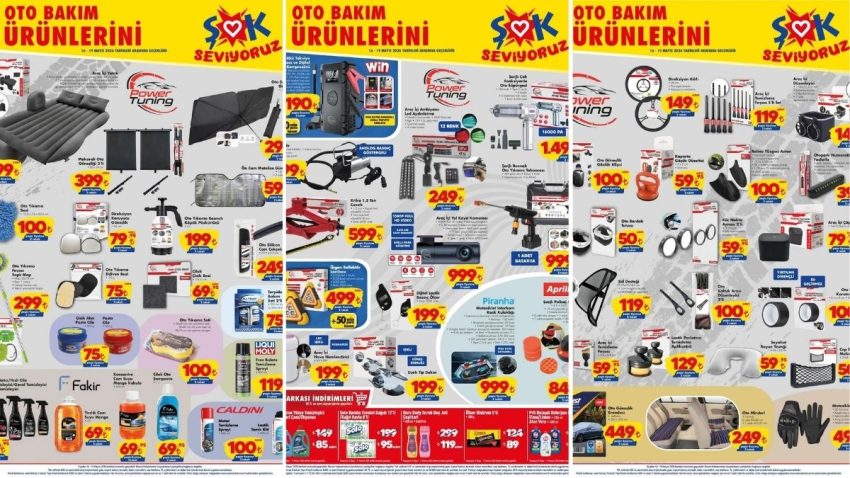 ŞOK’a Araç İçi Yatak Geliyor! 16 Mayıs 2026 ŞOK Aktüel Eserler Kataloğu