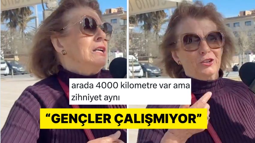 Sokak Röportajında Gençleri Eleştiren İspanyol Bayan Pek Çok Şahsa Tanıdık Geldi