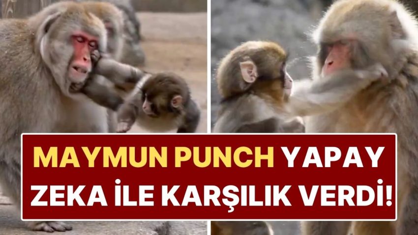 Son Görüntüsüyle Kalpleri Dağlamıştı! Maymun Punch’a Yapılan Yapay Zeka Görüntüsü Yüreklere Su Serpti