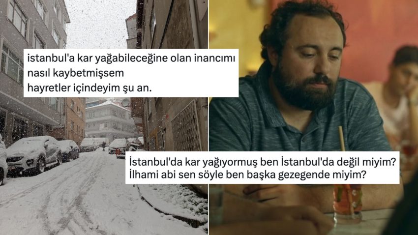 Sonunda Kar Gören Temiz İstanbullular Soluğu X’te Aldı