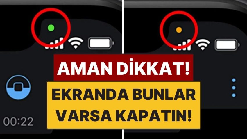 Telefonda Ekranın Üstünde Çıkan Yeşil Nokta Ne Manaya Geliyor?