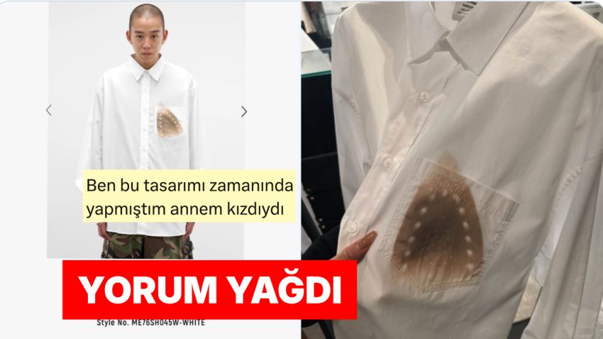 Ütü Yanığı Dizaynıyla 50 Bin Liradan Satışa Sunulan Gömlek Hakkında İki Çift Lafı Olanlar