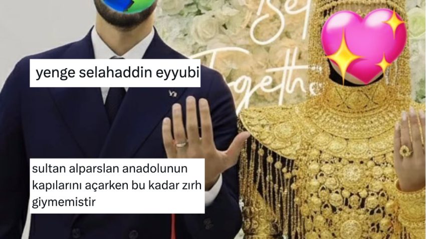 Zırha Benzetilen Nişan Kıyafeti Twitter Ahalisinin Lisanına Düştü